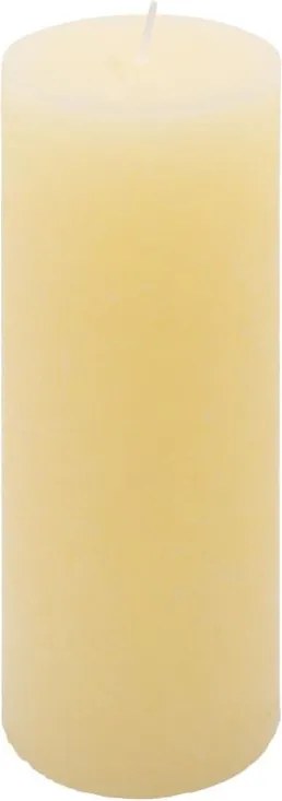 Zestaw świec rustykalnych, 20 cm, Ø 7,5 cm, kremowe, 4 szt.