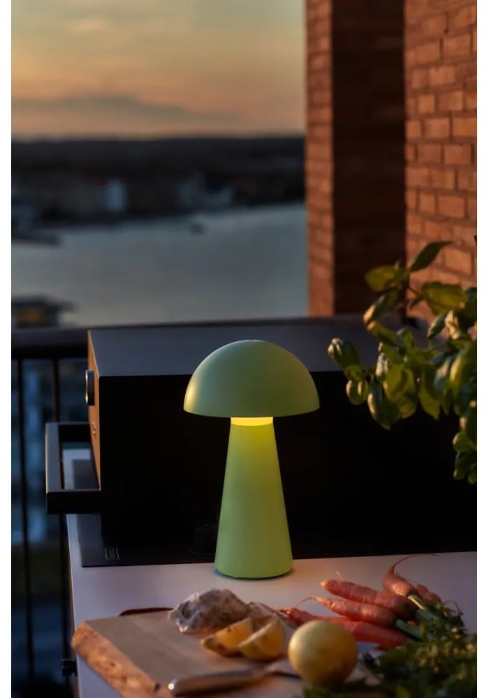 Zielona lampa stołowa LED ze zdalnym sterowaniem (wysokość 28 cm) Sam – Sirius