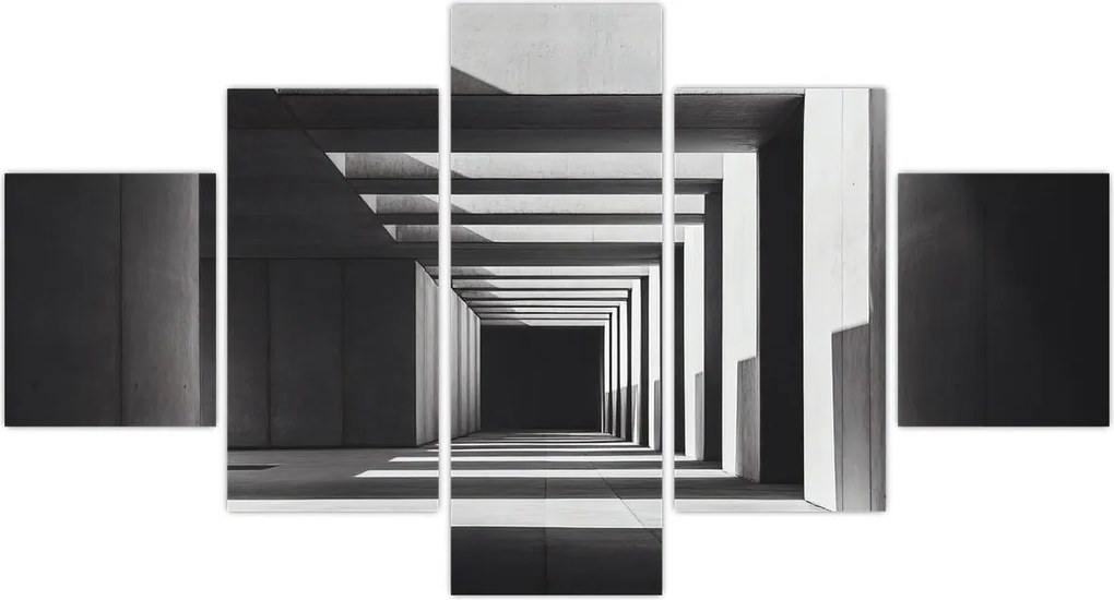 Obraz - Kwadratowy tunel (125x70 cm)