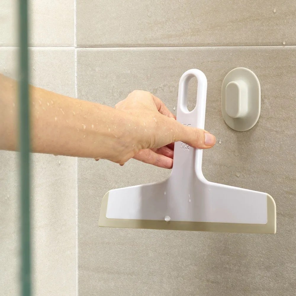 Biała ściągaczka z uchwytem 24 cm Duo – Joseph Joseph