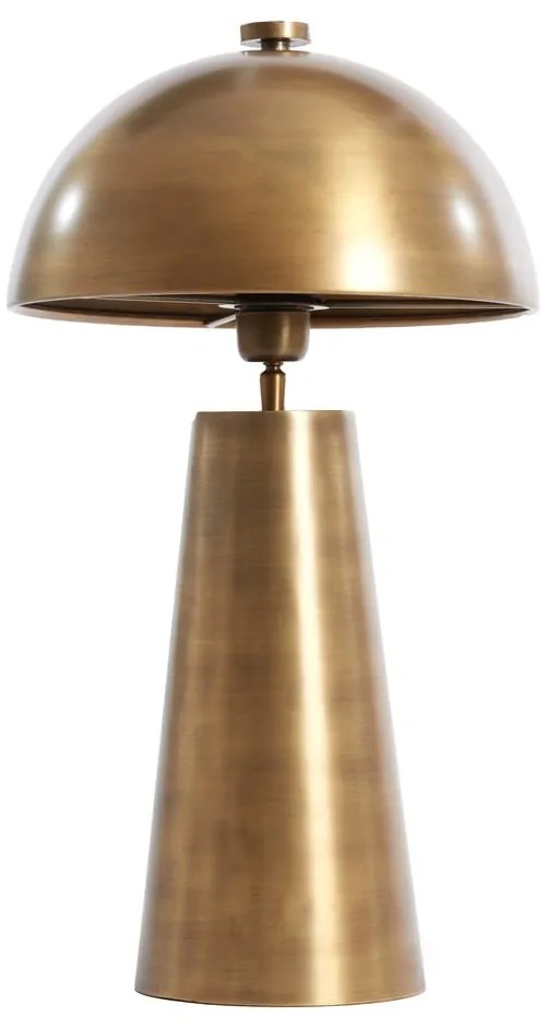 Lampa stołowa w kolorze brązu z metalowym kloszem (wysokość 52 cm) Dita – Light & Living