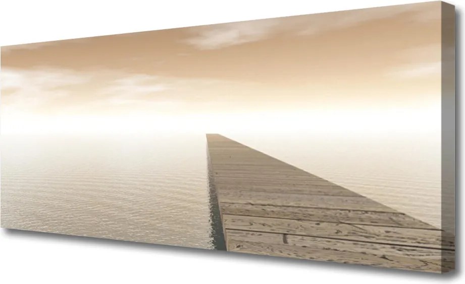 Obraz canvas Konstrukcja Molo o Poranku