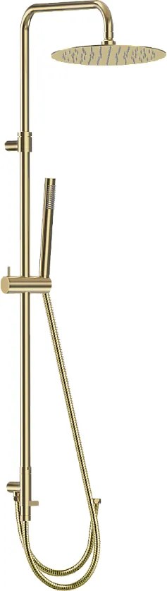 Luisa II kolumna prysznicowa bez baterii mieszającej szczotkowane złoto