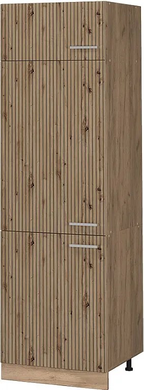 Szafka na lodówkę dąb rzemieślniczy 60x57.2x206.8 r-line