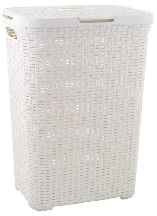 Jasnokremowy kosz na pranie Curver Hamper, 60 l