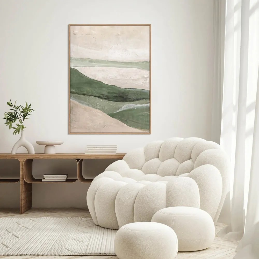 Ręcznie malowany obraz 90x120 cm Green Field – Malerifabrikken