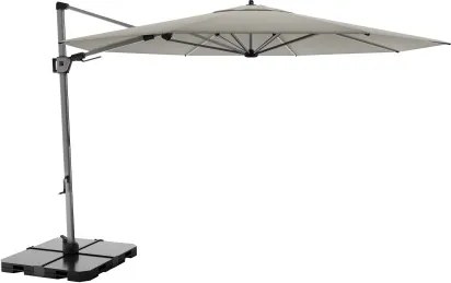 KNIRPS 320 x 320 cm - luksusowy wahadłowy parasol ogrodowy z drążkiem bocznym : Kolor parasola - Sandy