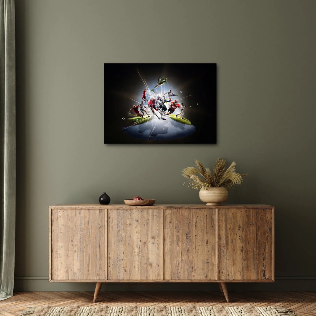 Obraz - Sportowcy (70x50 cm)
