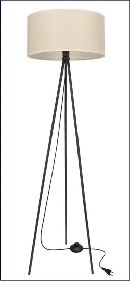 Beżowa stojąca lampa abażurowa - 7X M096 C4-G51