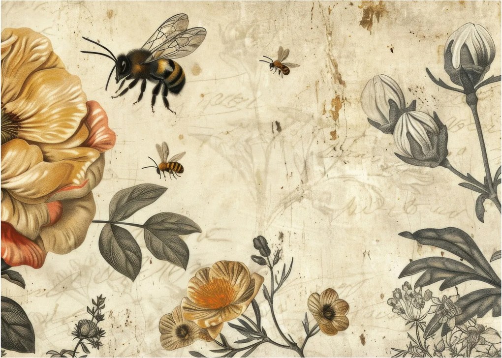 Obraz - Bee Meadow (70x50 cm)