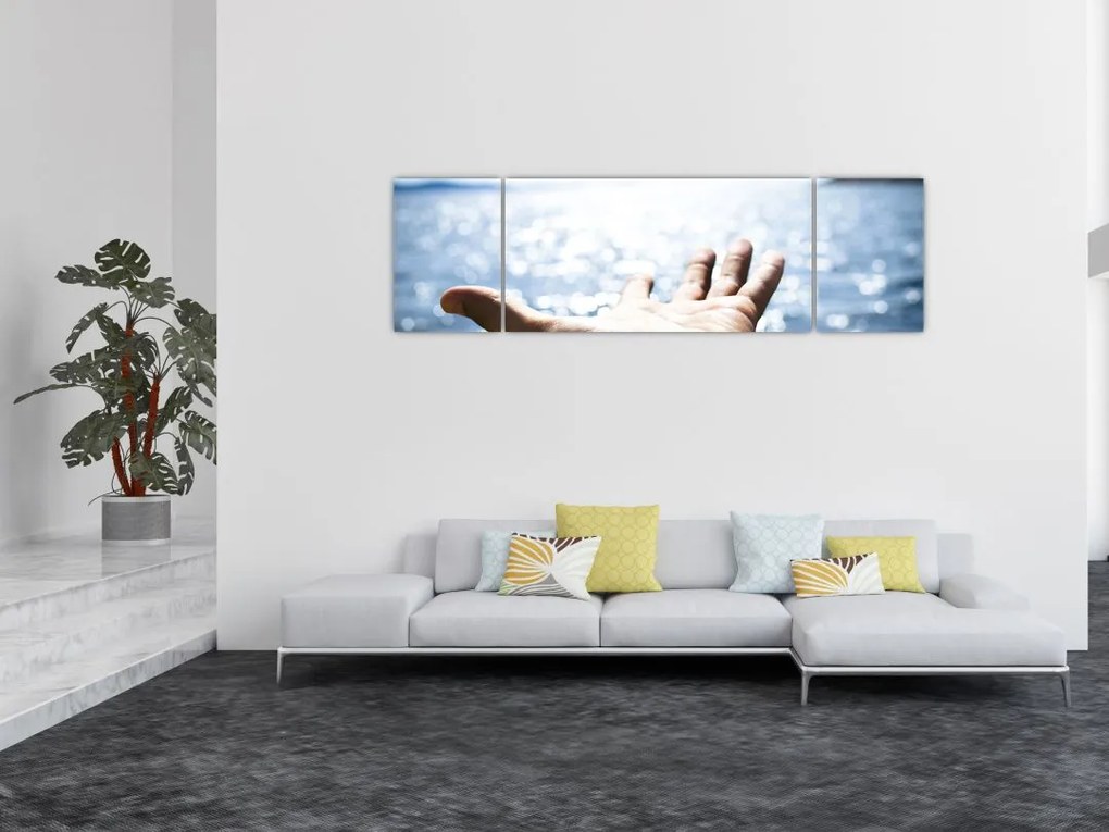 Obraz otwartej dłoni (170x50 cm)