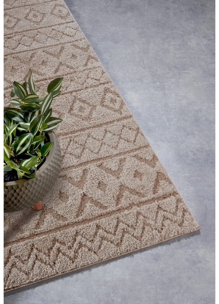 Beżowy chodnik 80x240 cm Carpet Itinerance Beige – Elle Decoration