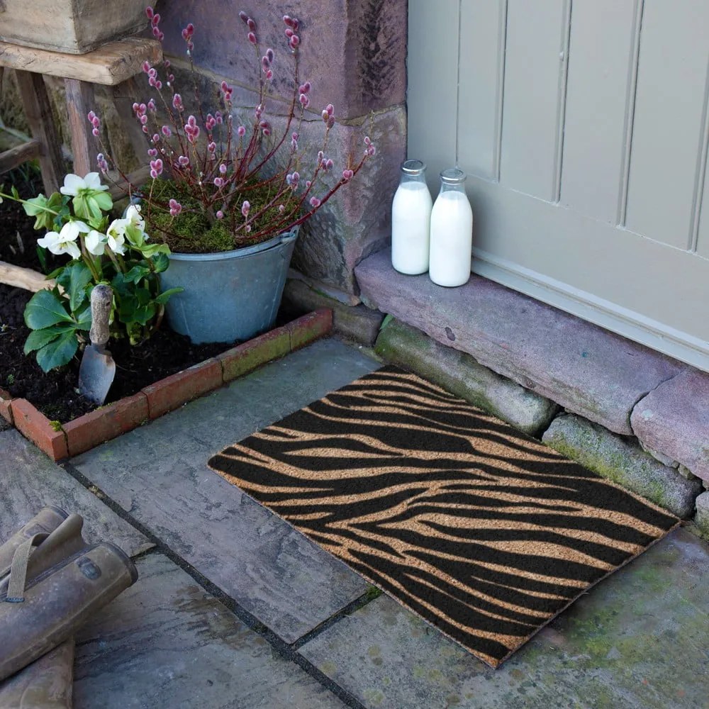 Wycieraczka z włókna kokosowego 40x60 cm Zebra – Artsy Doormats