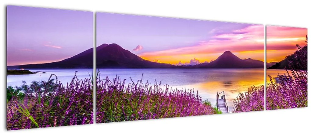 Obraz jeziora (170x50 cm)