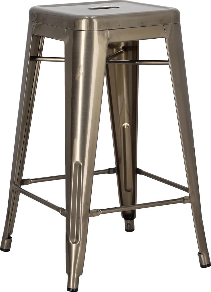 Stołek barowy Paris insp. Tolix 66 cm metaliczny