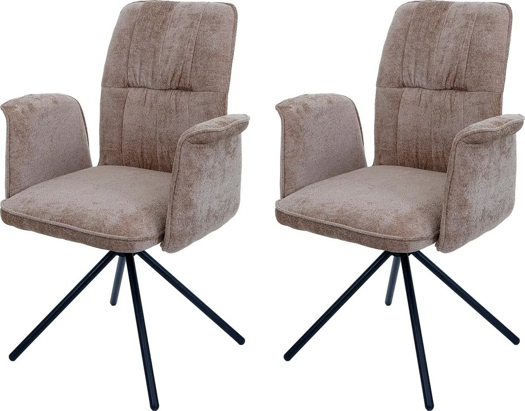 Krzesło do jadalni MCW-N99 (zestaw 2 sztuk),  jasnobrązowy