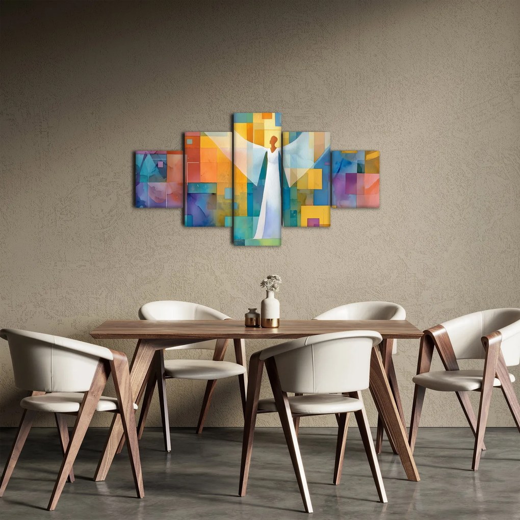 Obraz - Geometryczny anioł (125x70 cm)