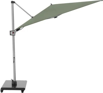 HYPERION 330 x 240 PRESTIGE - luksusowy huśtawkowy parasol ogrodowy z bocznym drążkiem : Kolor parasola - Khaki