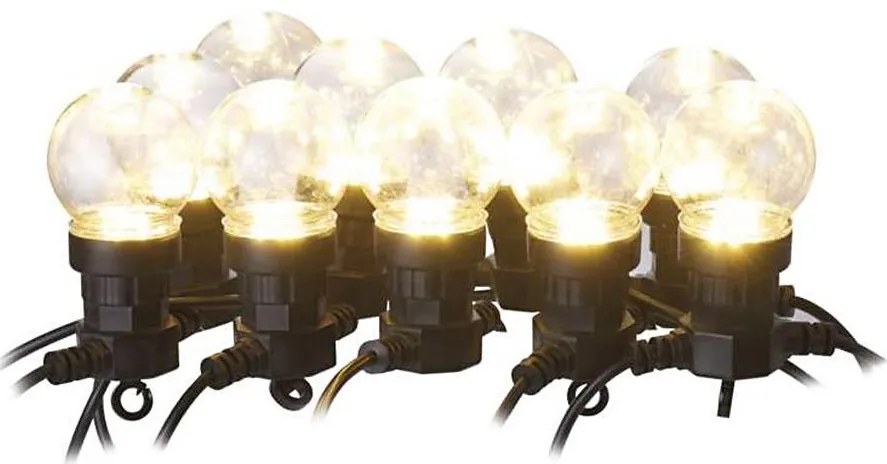 LED Zewnętrzny łańcuch dekoracyjny 50xLED/10m IP44 przezroczysty