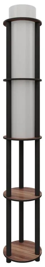 Lampa stojąca z półkami NOTO 1xE27/40W/230V brązowa/czarna