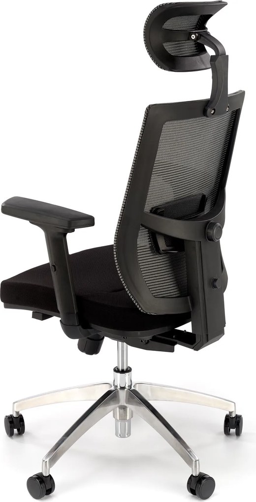 Fotel biurowy z regulacjami Admiral, zgodny z normą BHP