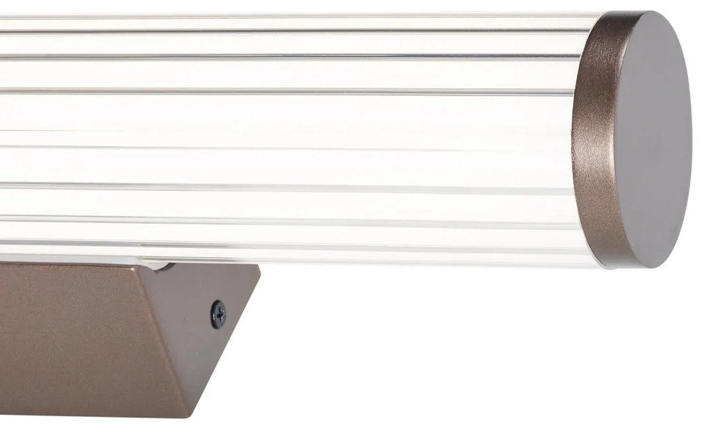 Retro Kinkiet / Lampa scienna brązowy 60 cm z LED IP44 - Coco Retro Oswietlenie wewnetrzne