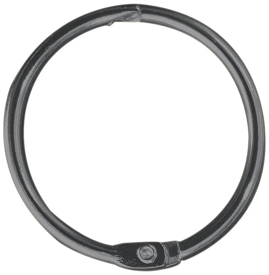 Kółka do zasłony prysznicowej w kolorze matowej czerni zestaw 12 szt. Ringo Small – Spirella