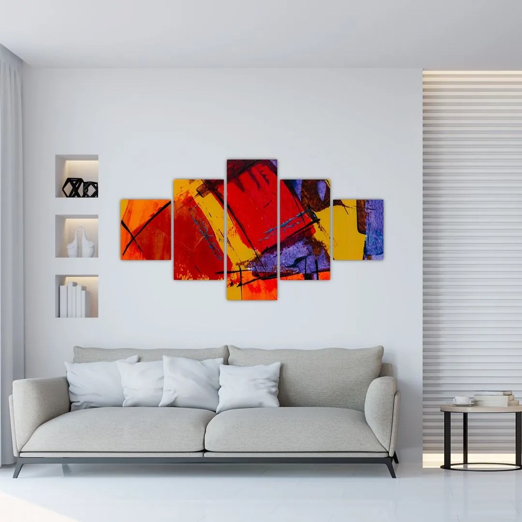 Obraz abstrakcji (125x70 cm)