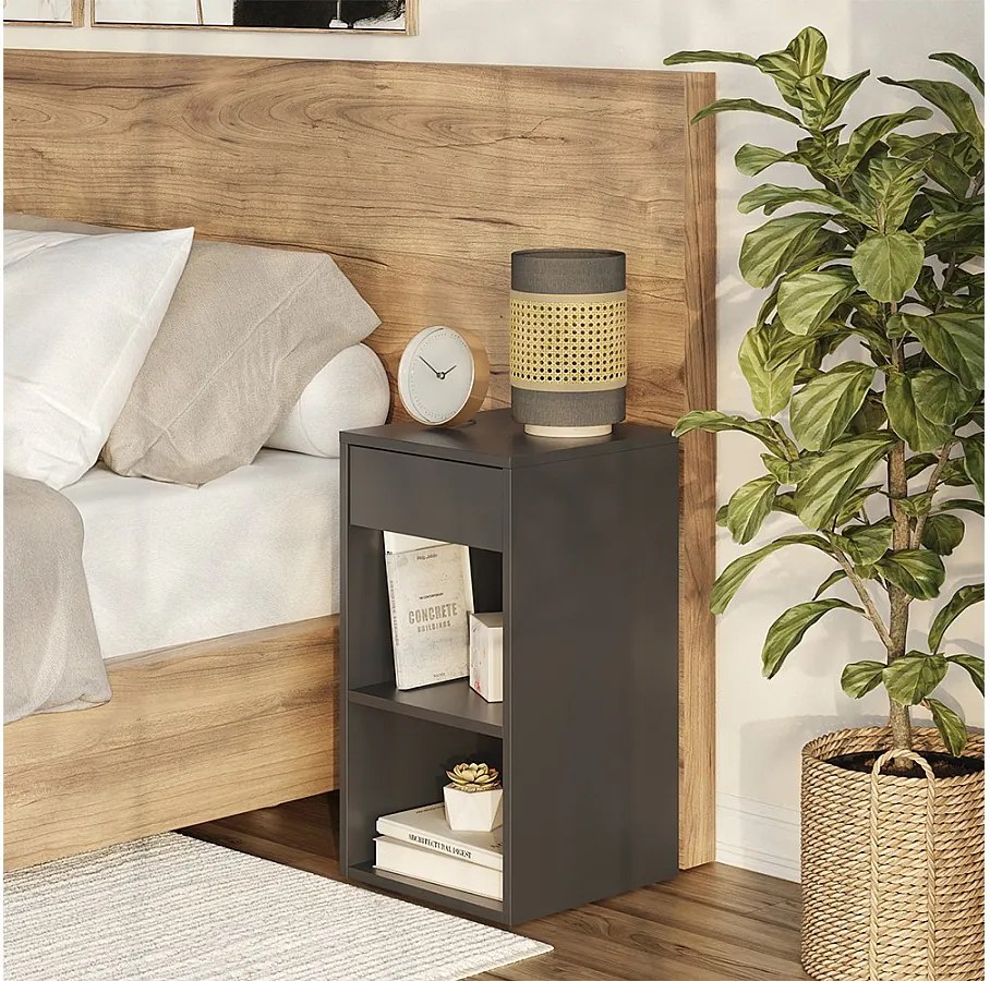 Stolik nocny antracyt 35x35x65 dany