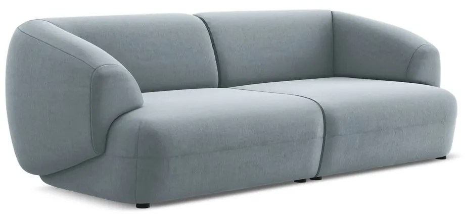 Jasnoniebieska aksamitna sofa 232 cm Moana – Makamii