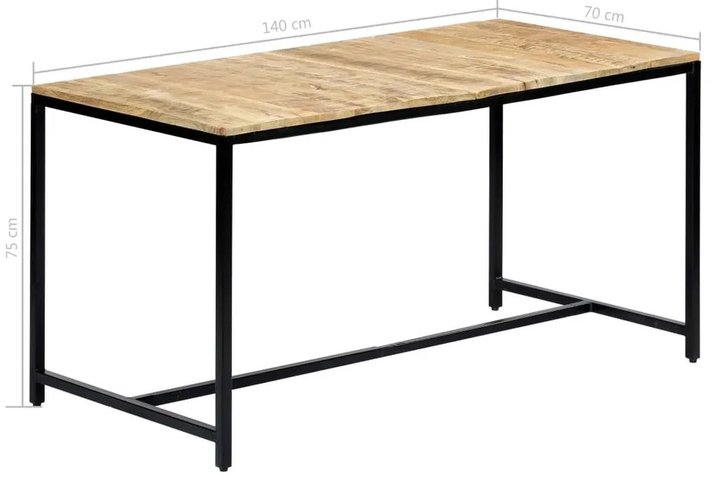 Stół industrialny z drewna mango T4-D55
