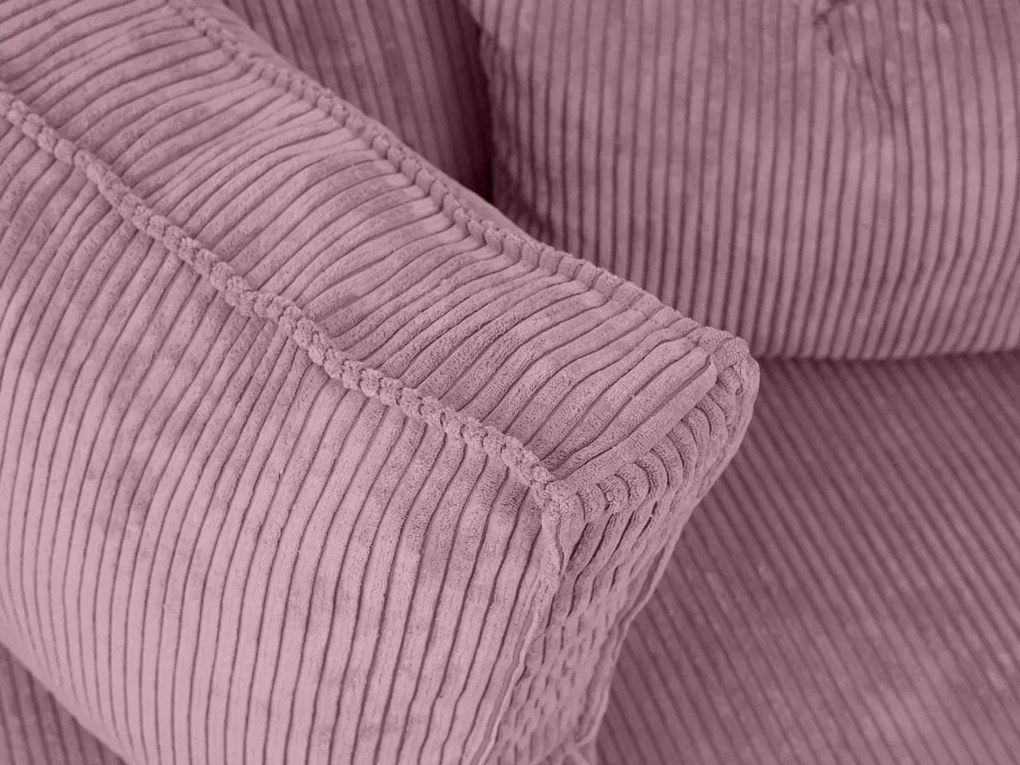 Jasnofioletowa narożna sofa SMART COSARO, dwustronna + 2 poduszki GRATIS