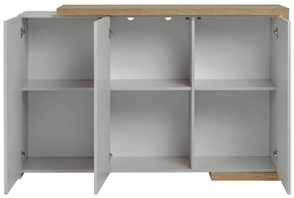 Komoda DASAR 150 3D dąb artisan/kaszmir FURNIVAL