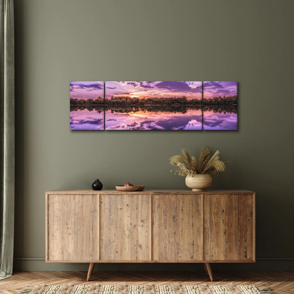 Obraz fioletowego nieba (170x50 cm)