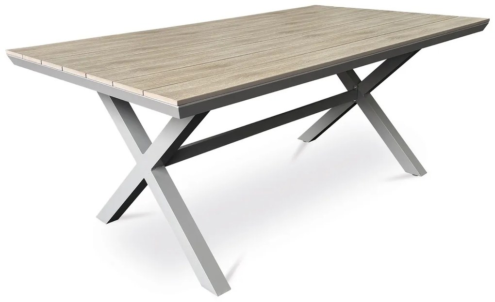Stół ogrodowy Autronic, aluminium, polywood,beżowy, AZT-S1510 OAK