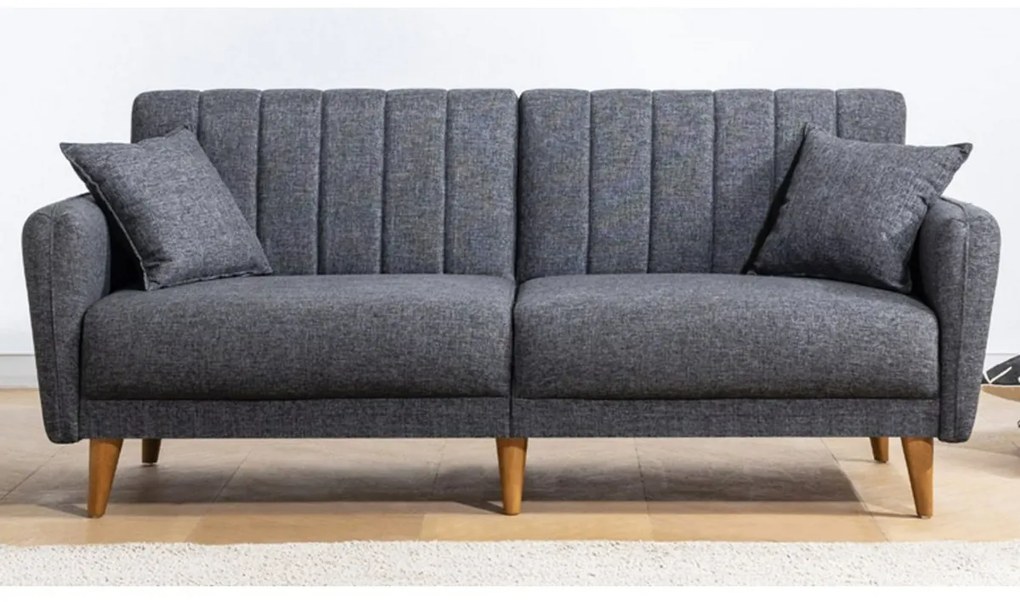 Sofa rozkładana Aqua ciemnoszara
