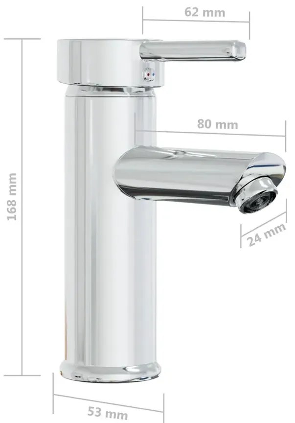Ceramiczna umywalka wpuszczana w blat z baterią H2-T03