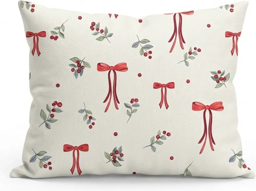 Bawełniana poszewka na poduszkę HOLLY BOWS 45x45 cm, kolorowa