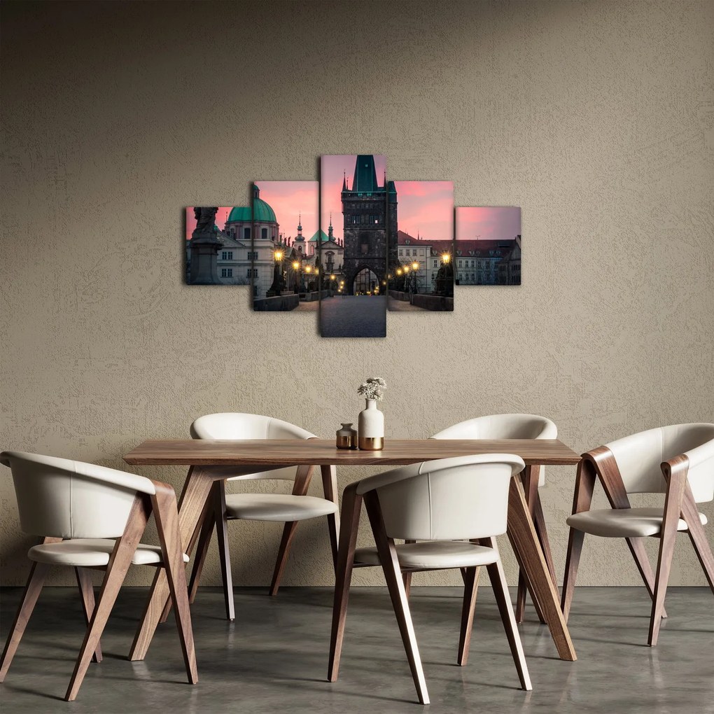 Obraz - Na Moście Karola (125x70 cm)