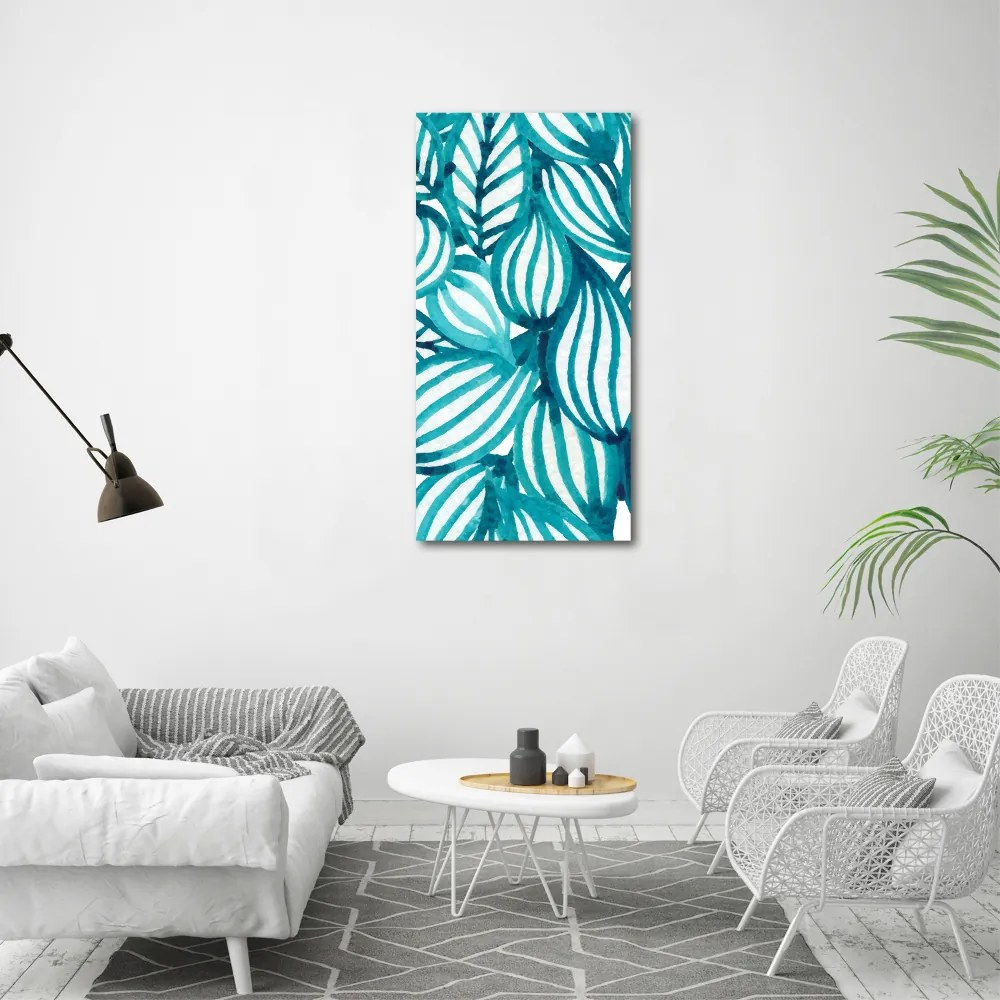 Nowoczesny fotoobraz canvas na ramie pionowy Liście