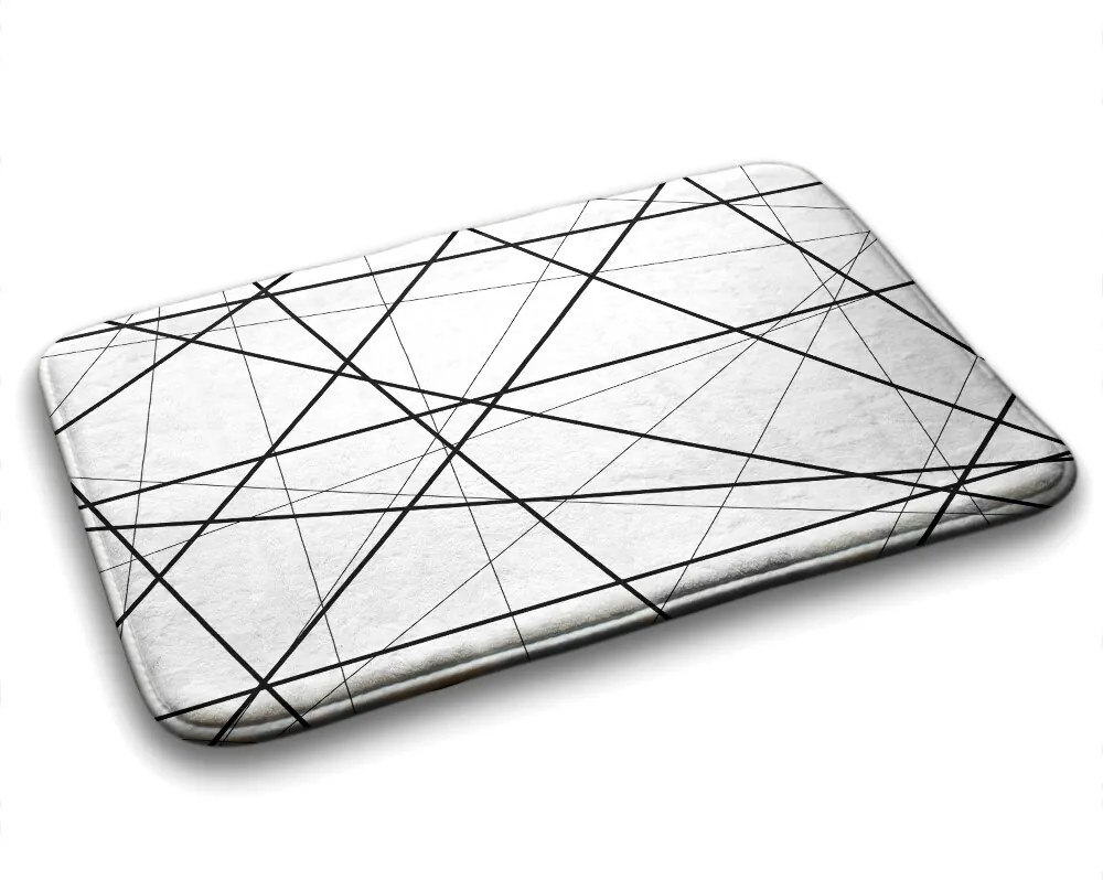 Dywanik łazienkowy antypoślizgowy Dywanik łazienkowy antypoślizgowy Linie Geometryczne