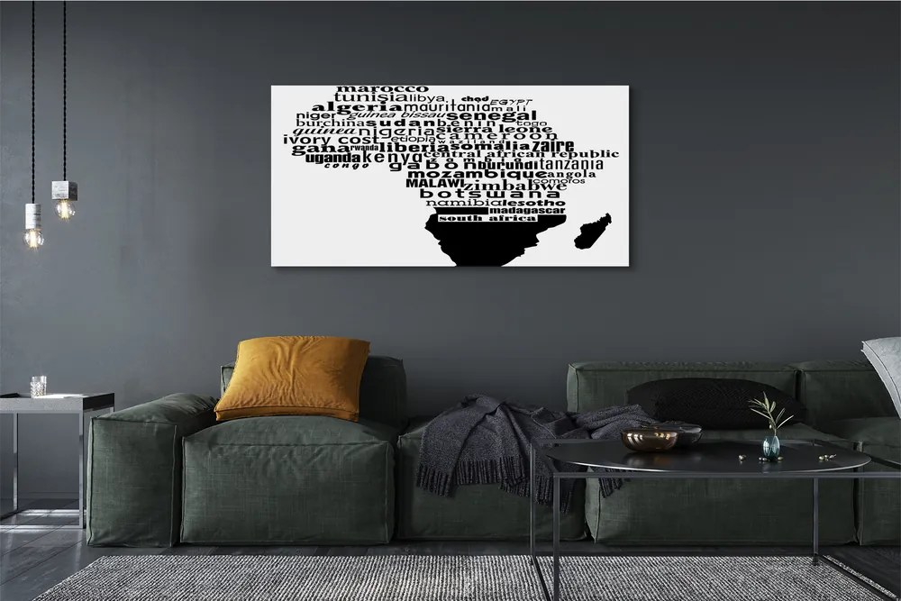 Fotoobraz na płótnie Czarno-Białe Napisy