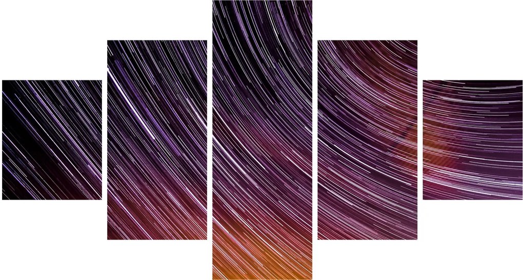 Obraz rozmytych gwiazd na niebie (125x70 cm)