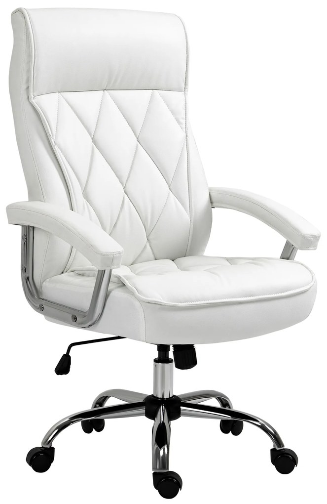 Vinsetto Fotel biurowy z masażem i podgrzewaniem regulowany z podnóżkiem do 120 kg beżowy | Aosom PL