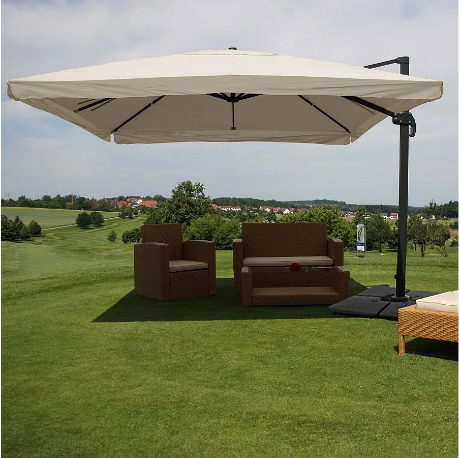 Parasol do sygnalizacji świetlnej MCW-A96 I,  Klapa, kremowo-szary ze stojakiem