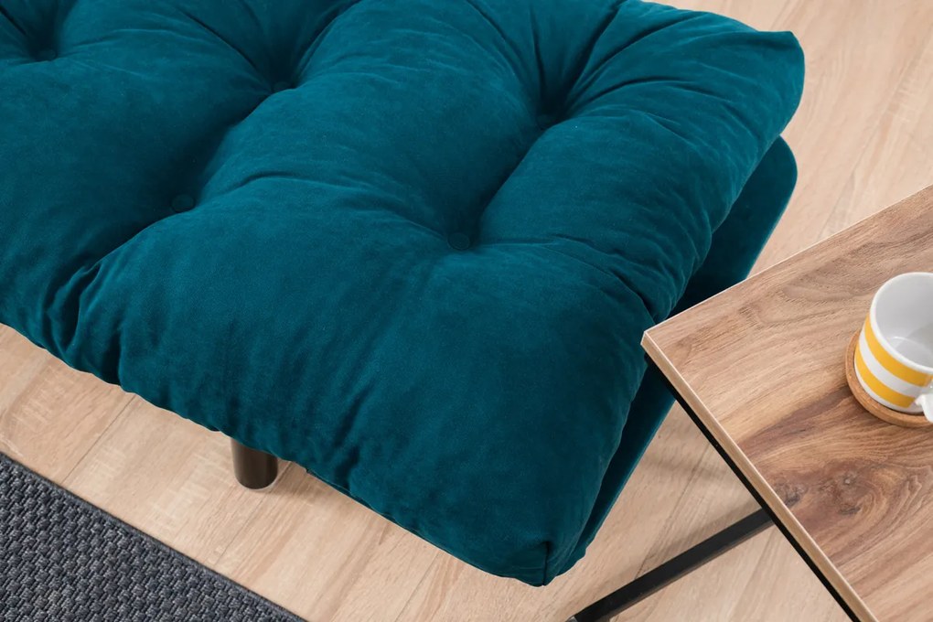 Rozkładana sofa Nitta Petrol Blue