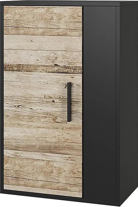Szafka ścienna dąb czarny/piaskowy 50.1x28.3x78.4 berno