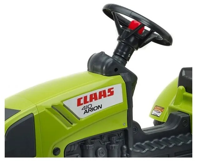 Falk traktor claas na pedały z przyczepą jednoosiową klakson