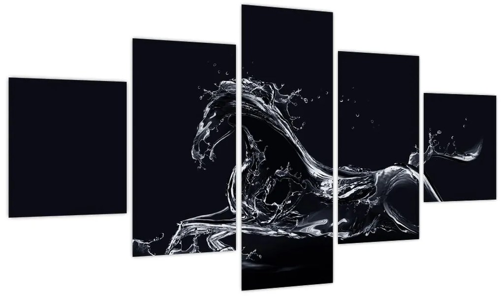 Obraz - Koń i woda (125x70 cm)