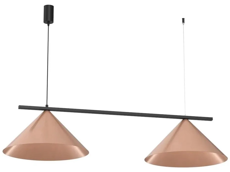 Lampa wisząca na przewodzie CAPITAL 2xGX53/15W/230V różowe złoto